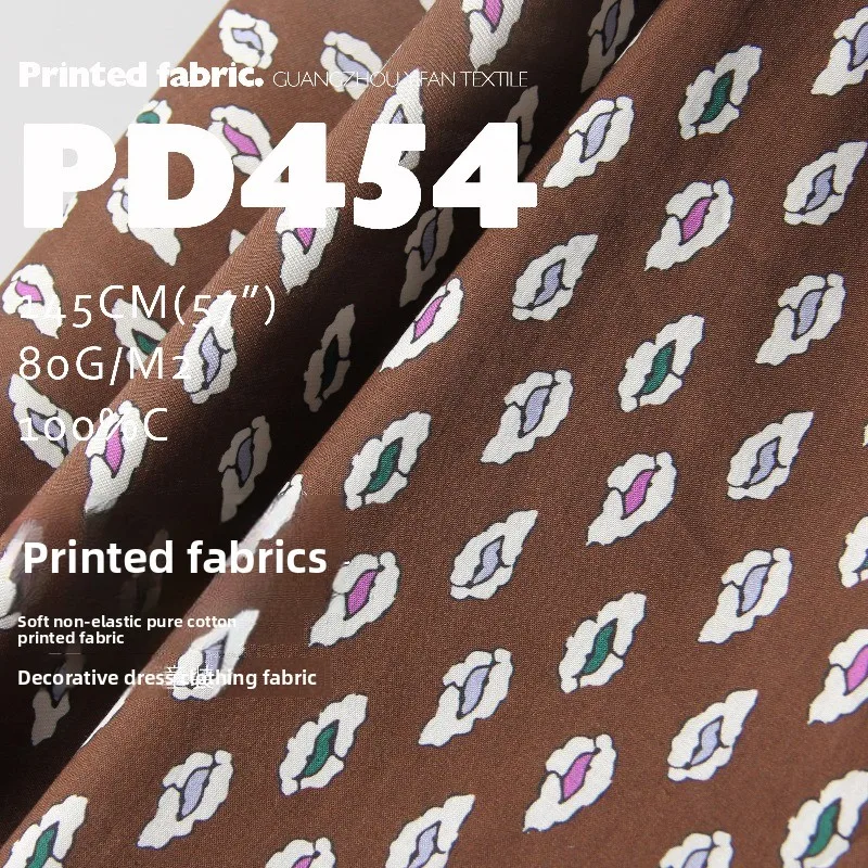 

High Density Soft Pure Cotton Printed Fabric for Decorative Design Dress Childrens Clothing Diy Cloth Sewing Material Fabrics