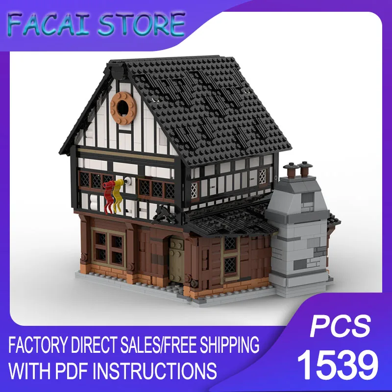 

Medieval Castle Model Moc Building Bricks Modular Medieval Smith Model Technology Blocks Christmas DIY Toy Construction Gifts