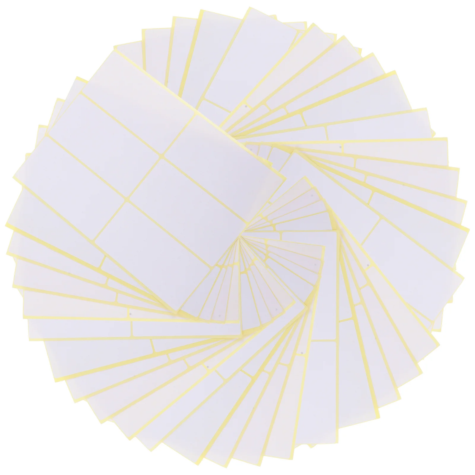 TEHAUX 180pcs Blank Adhesive Labels Stickers for Classification Sign Organizing Office School Supplies