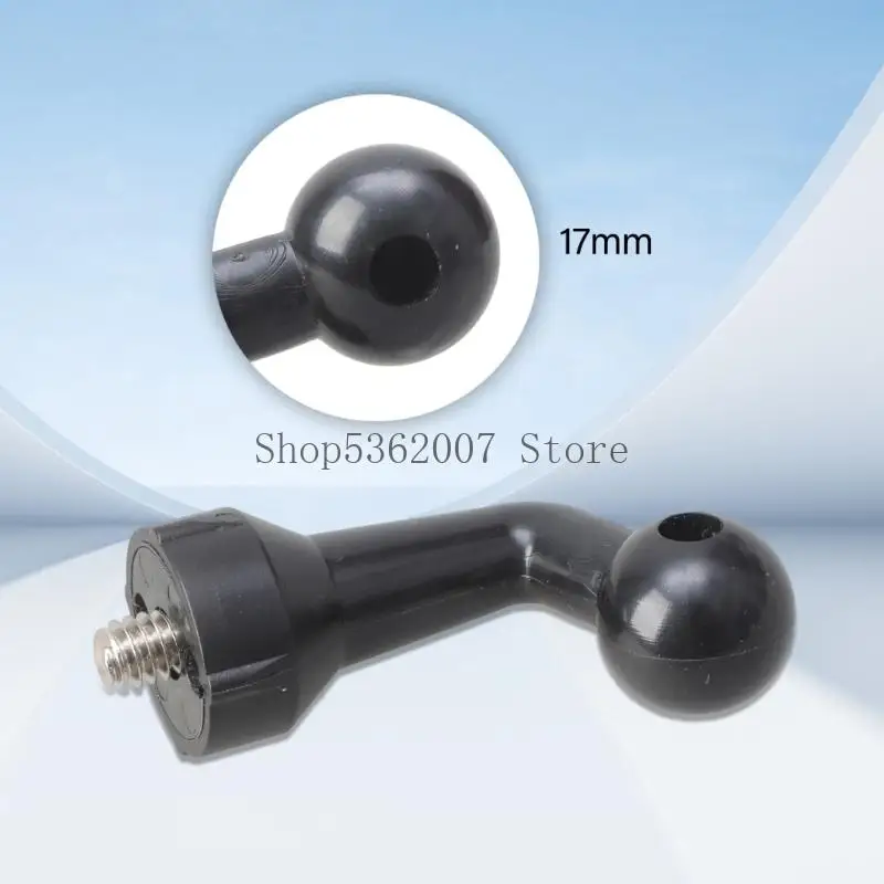 1PC 17mmボールジョイントエクステンションロッド1/4電話用タブレットカーマウントブラケット40JBの男性スレッドアダプター