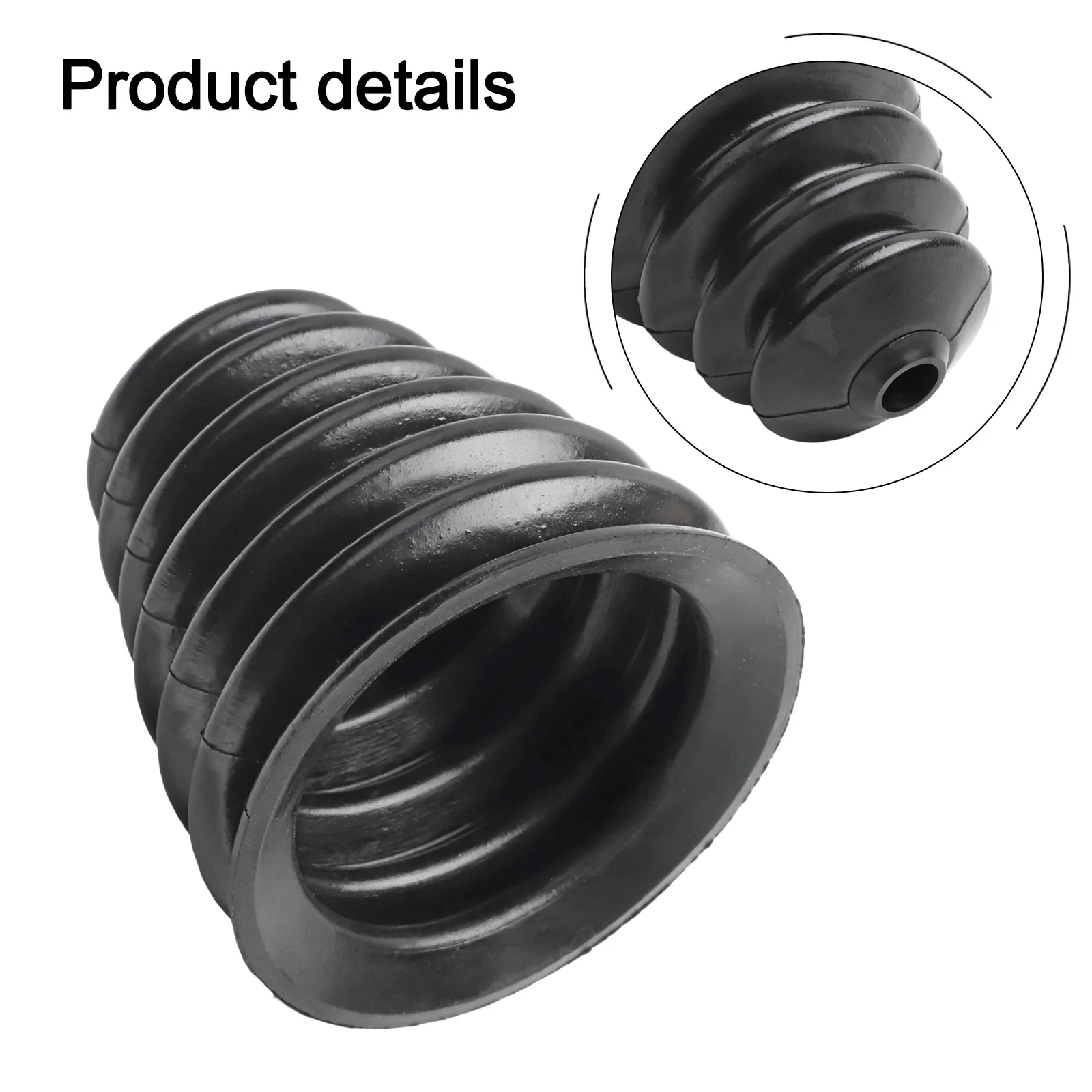 Practical High Quality Dust Cover Dust Collector 2PCS Washer White Accessory Power Tools Rubber Black Dustproof Device