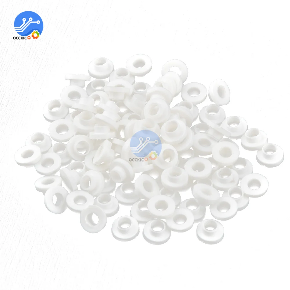 100PCS/Lot Insulating Tablets Insulation Bushing Transistor Plastic Washer Insulation Pads Circle TO-220