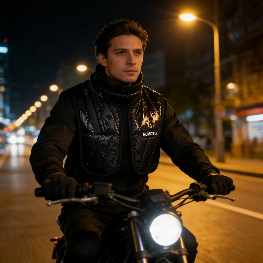 Waterproof Windproof Motorcycle Neck Scarf - Warm Thermal Chest Neck Protector Collar Bibs Winter Balaclava for Motorcyclists