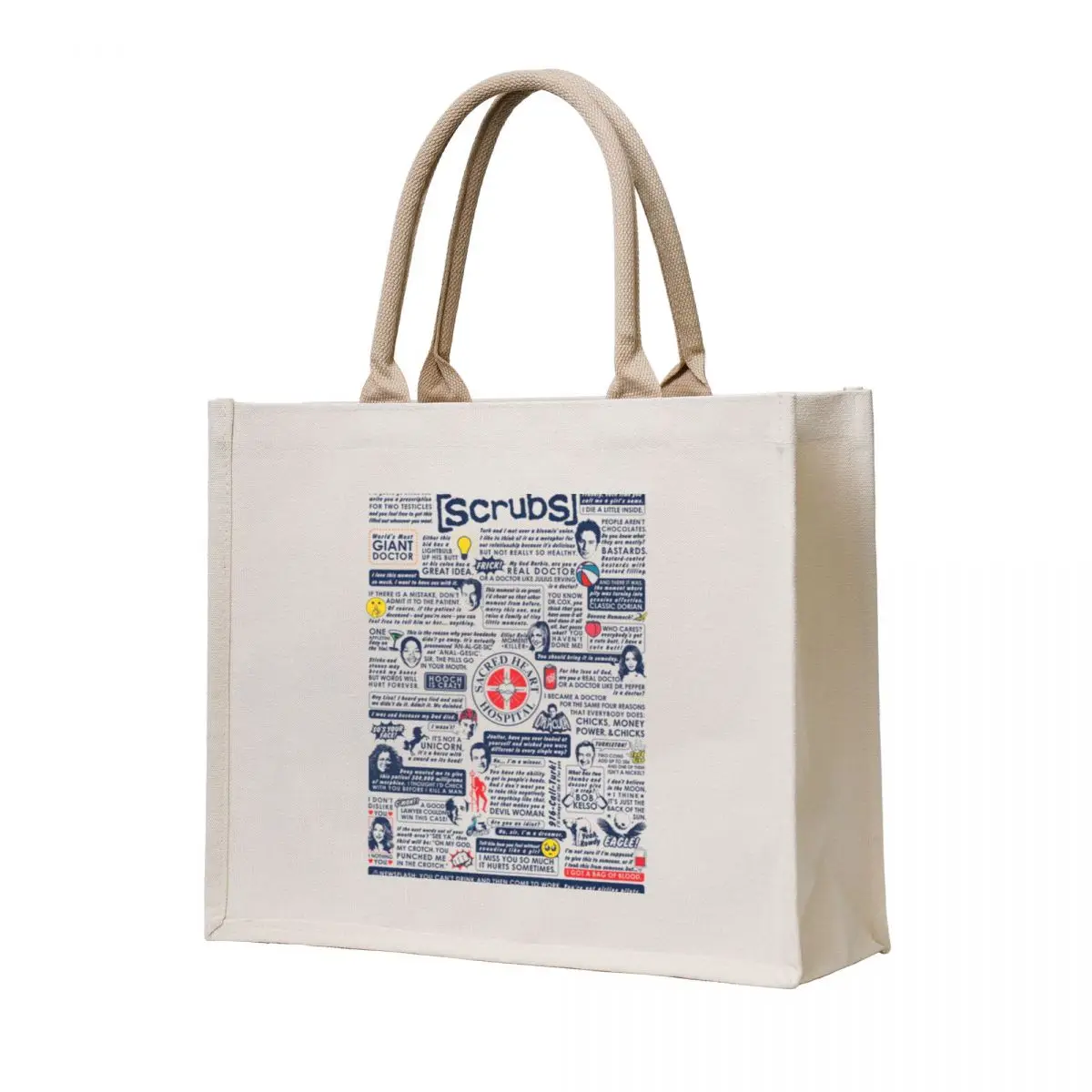 

Wise Words of Scrubs Tote Bag female bag Women's beach bags custom fabric bag