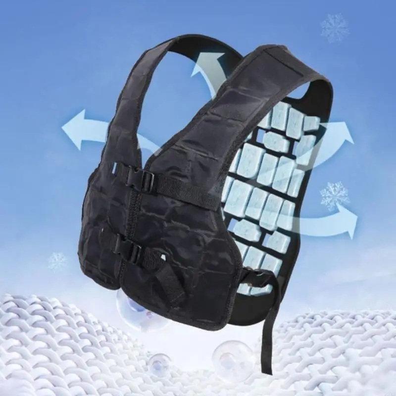 72xe Veste refroidissement refroidissement d'été, gilet refroidissement gilet cool réglable pour pêche, le vélo,