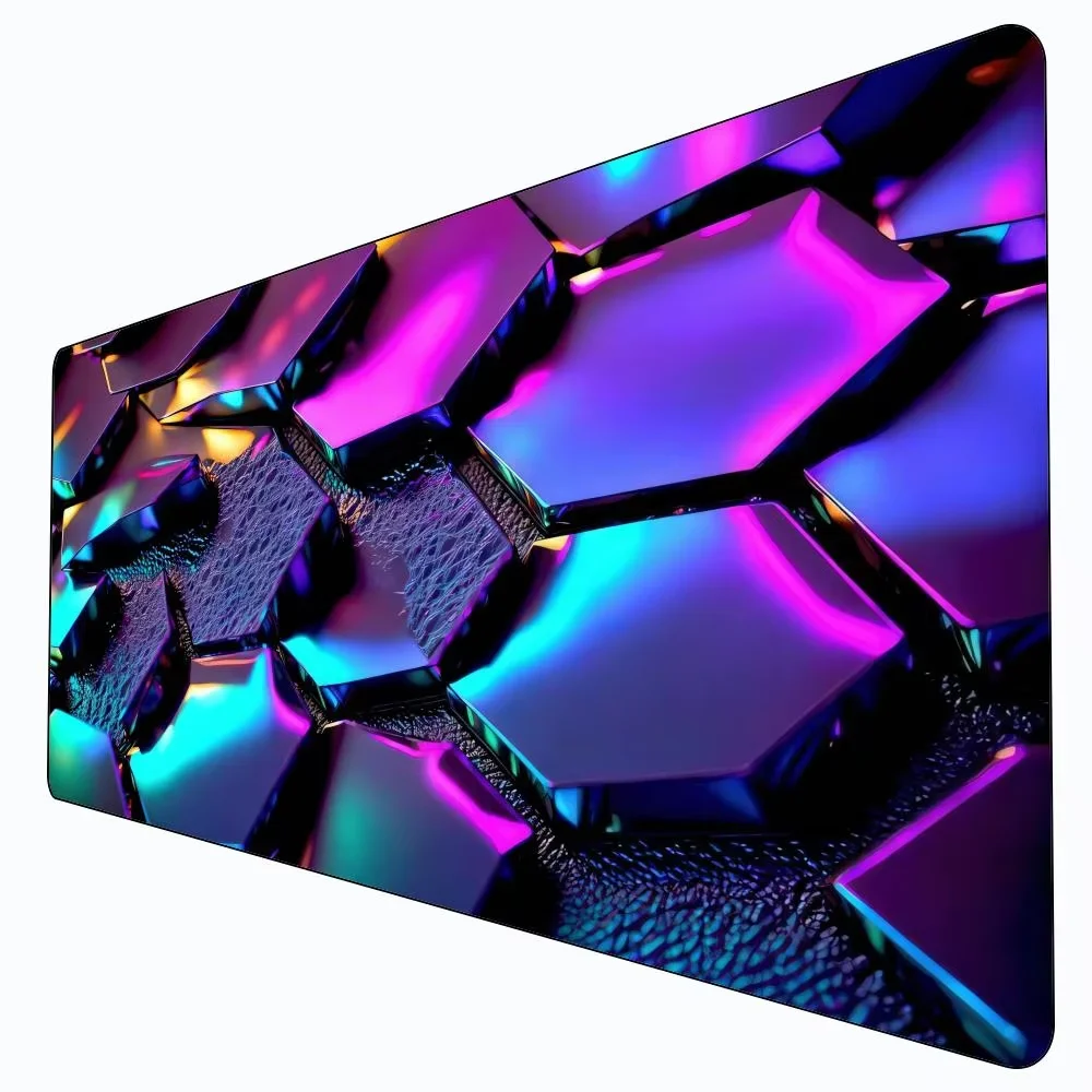 

Коврик для мыши с шестигранной геометрией, большая резиновая основа, противоскользящие аксессуары для ПК, настольные аксессуары, коврик для мыши для офиса и геймера, коврики для клавиатуры, декоративный коврик