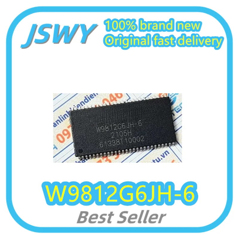 (10/50pcs) W9812G6JH-6 W9812G6 TSSOP54 Memory Chip IC Original and Genuine Ships Fast