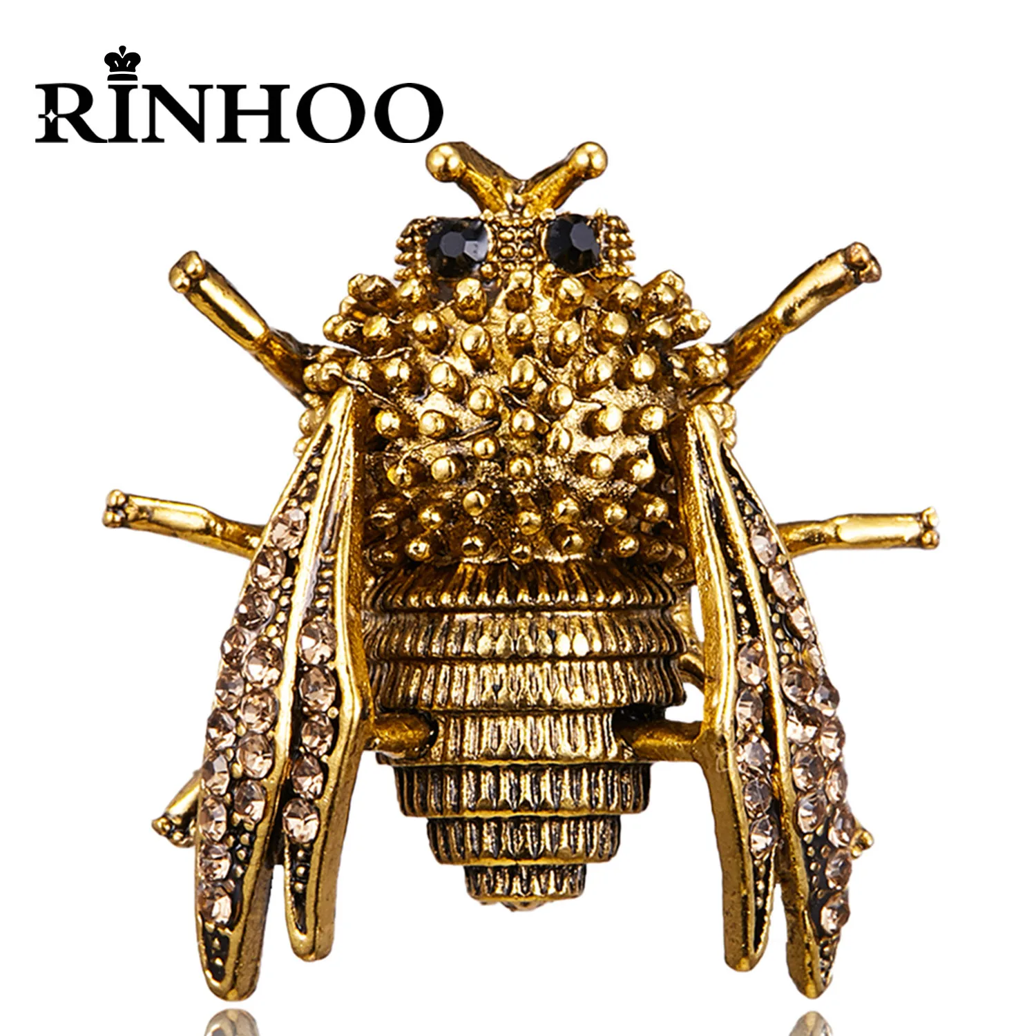 Rinhoo Insect Collection Enamel Pins Cute Cartoon Lizard Spider Beetle Snail Scorpion Brooches Lapel Badge Gothic Animal Jewelry