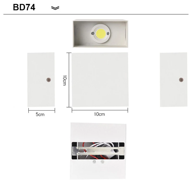 Imagem -06 - Lâmpada de Parede Led de Alumínio para Sala Iluminação Interior Moderna Arandelas Decoração do Quarto Luminária do Quarto ac 85265v 12w