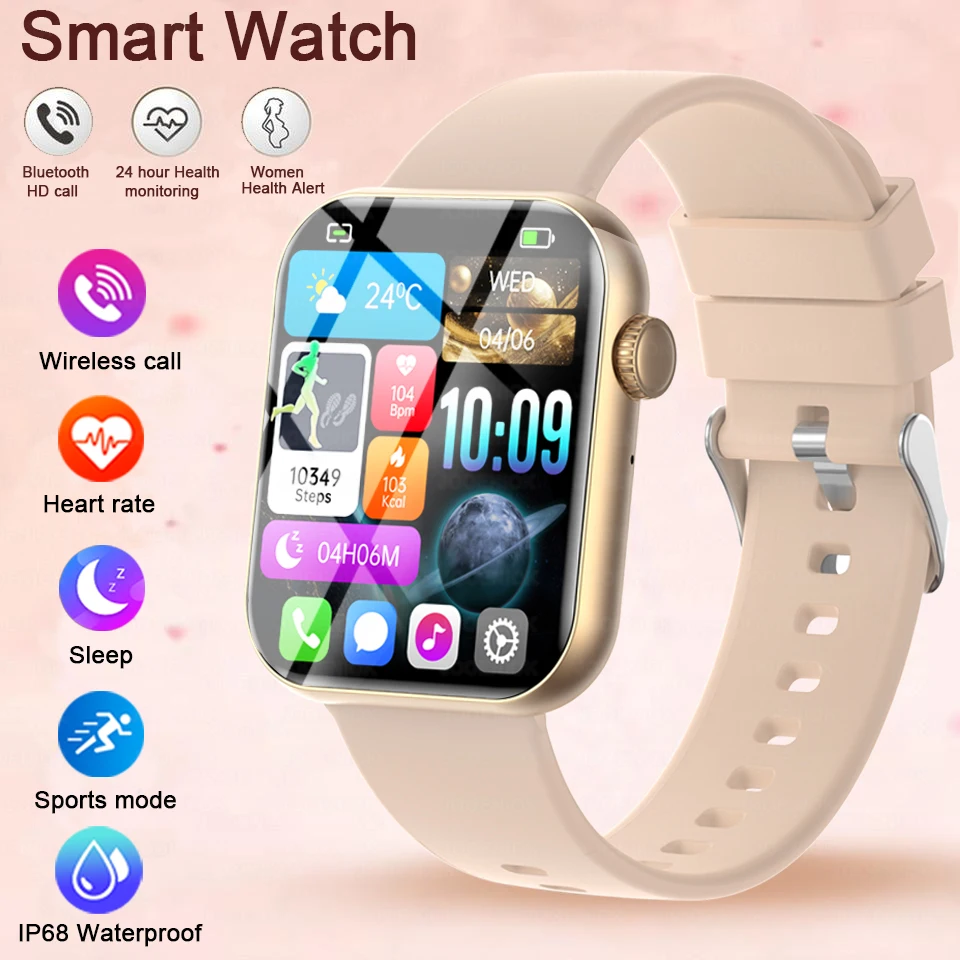 2025New 1.90-inch lager Screen Smartwatch With Health Monitor Multi-Sport Mode IP68 Bluetooth Call&Music Smart Watch Android IOS