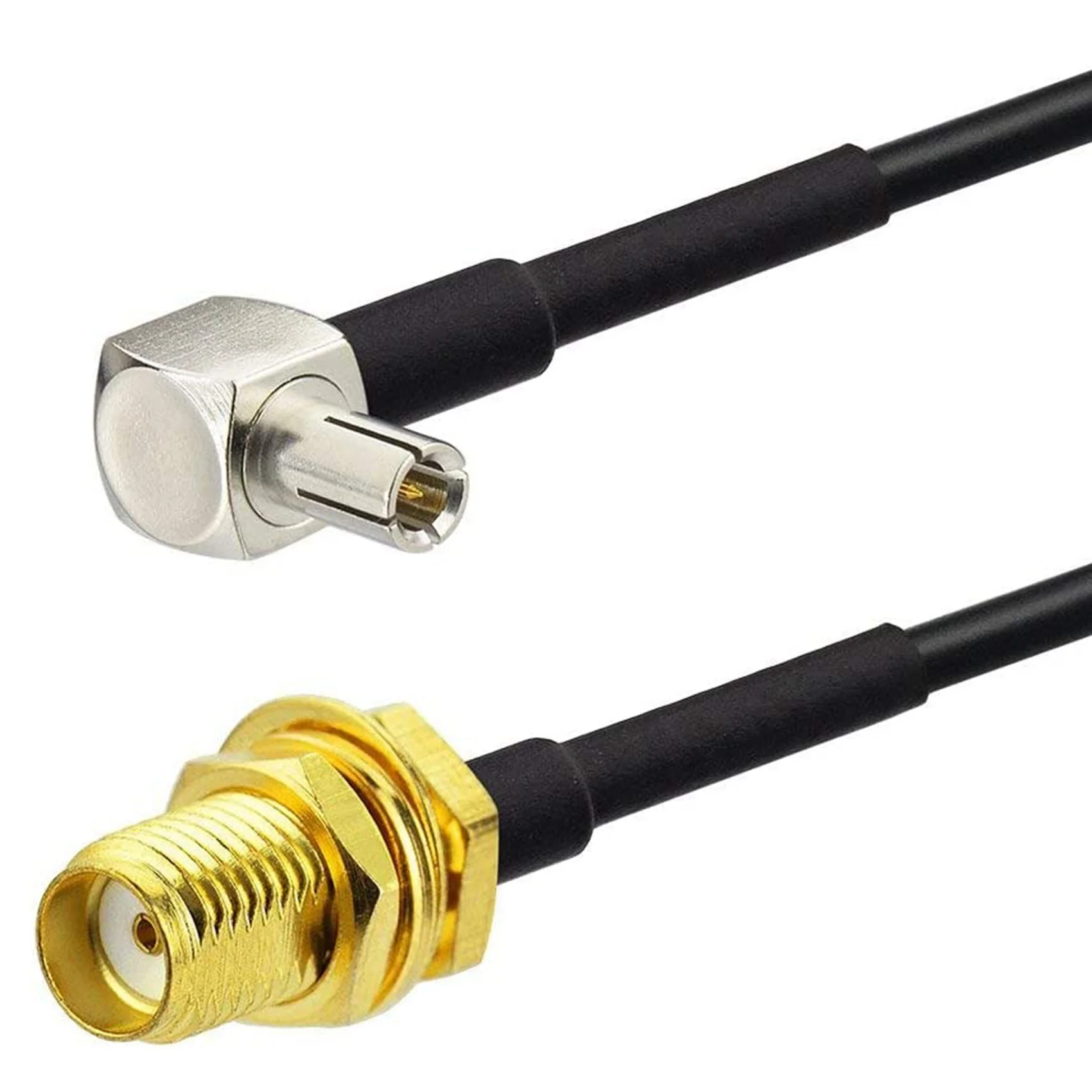 SMA Fêmea para TS9 Cabo Adaptador Masculino, Antena Externa Router, 4G, 15 centímetros, Huawei E5372, E5577, E5786, E5787, 2pcs