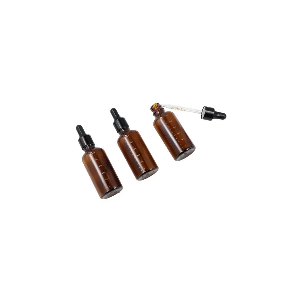 

Refillable Bottles Vials Amber Glass Bottle Dropper Bottle with Scale Liquid Pipette Bottle Bottle Essential Oil Bottle