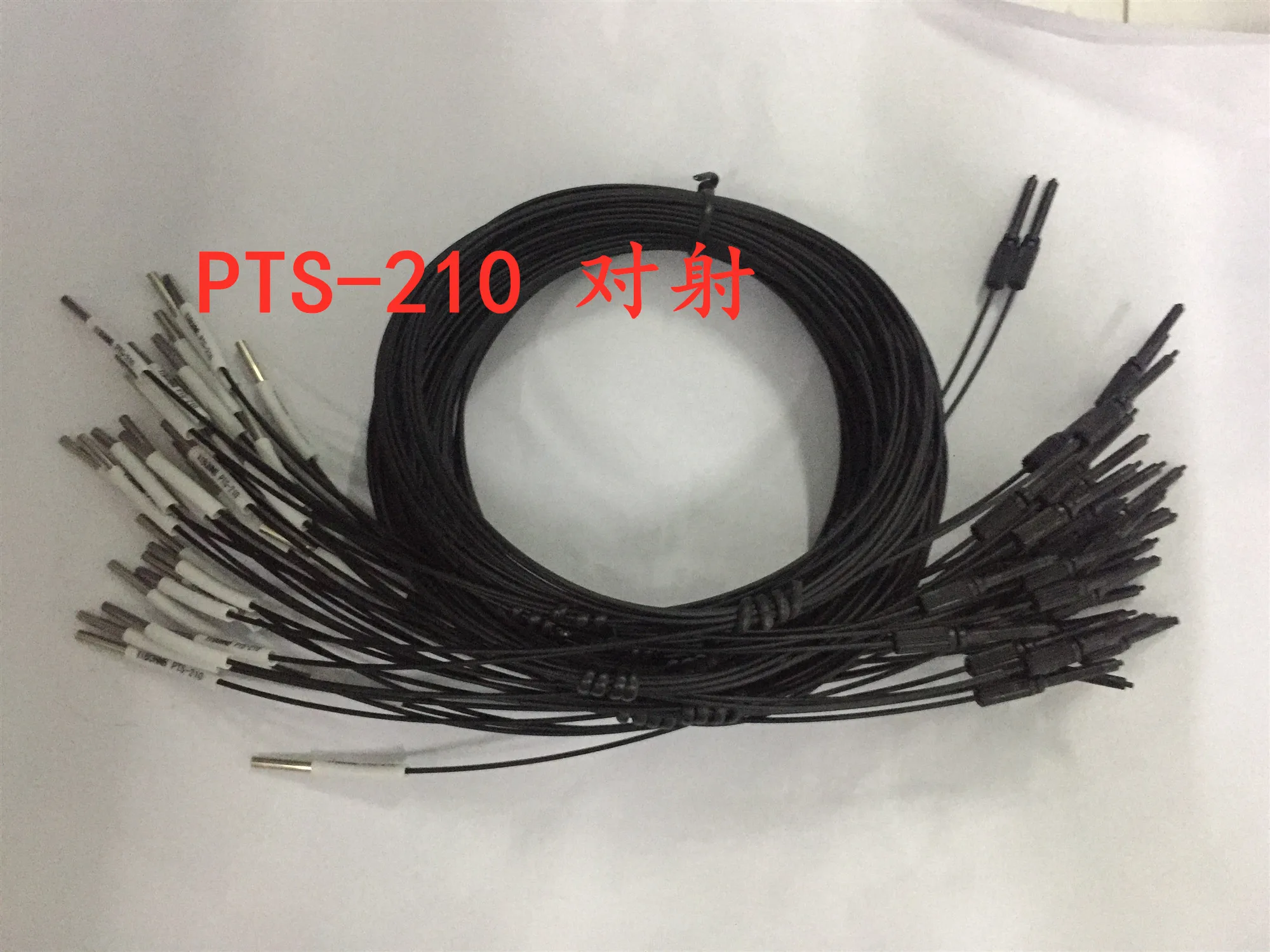 Sensor penguat serat PRS-210 PTS-210 Probe PTE-210 menyebarkan refleksi 2mm kepala pendek