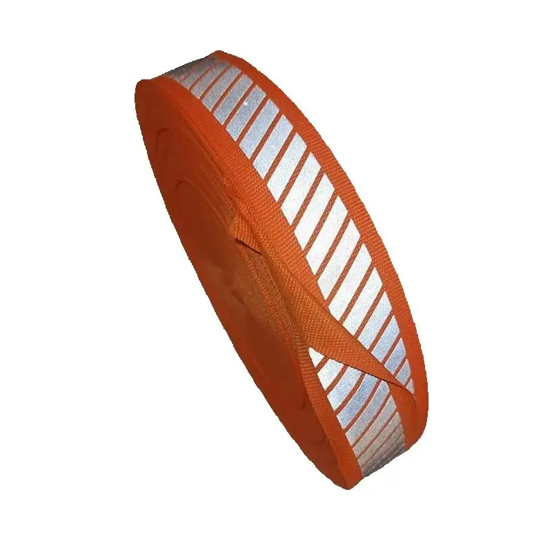 1 Inch DIY Reflector Tape Polyester Fluorescent Twill Reflective Webbing Sew On Clothing