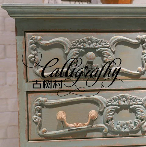 Entrance, French retro 7 buckets, rural edge, simple and modern lockers