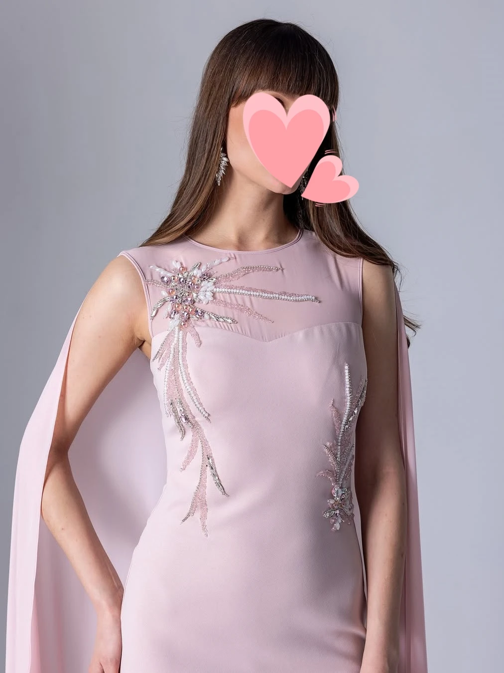 Oisslec Kleid, elegant, Vintage, süße Rose, rote Perlen, Chiffon-Umhang, maßgeschneidert, für formelle Anlässe, Abschlussballkleid, Abendparty-Kleider