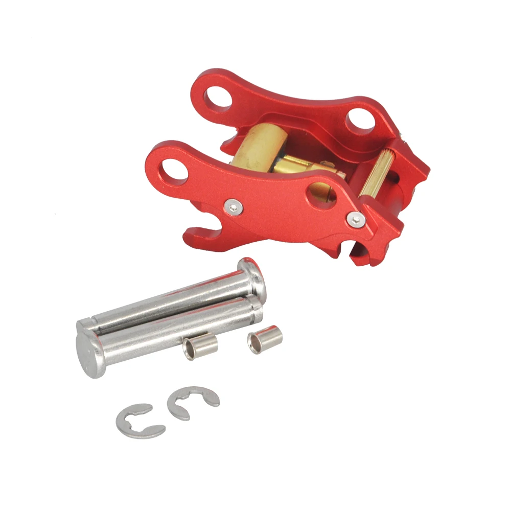 Double E EC160e Hydraulic Quick Coupler With Mini Copper Cylinder For 1/14 RC E010 E111 Excavator Bucket Changer