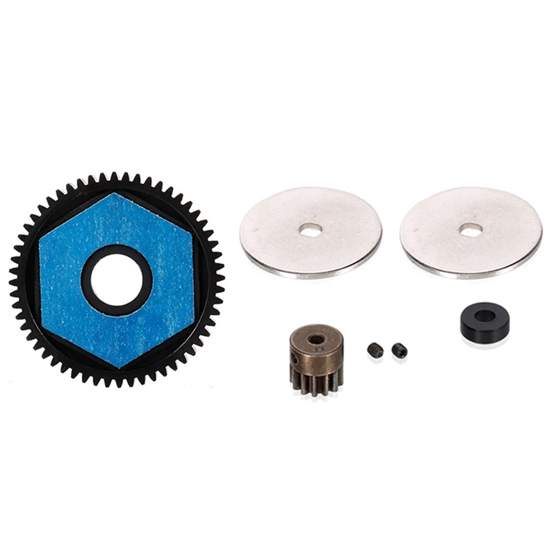 56T Spur Gear 13T Motor Gear Gearbox Transmission Gears Set For 1/10 RC Crawler Car Axial SCX10 SCX10 II Upgrade Parts