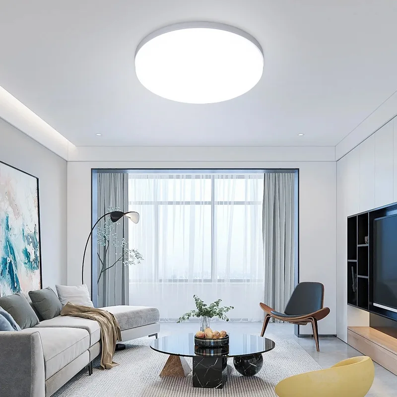 LED Circular Ceiling Light Ultra-thin Modern Light Bedroom Living Room 18W 24W 36W 48W Indoor Home Decoration Light image 2