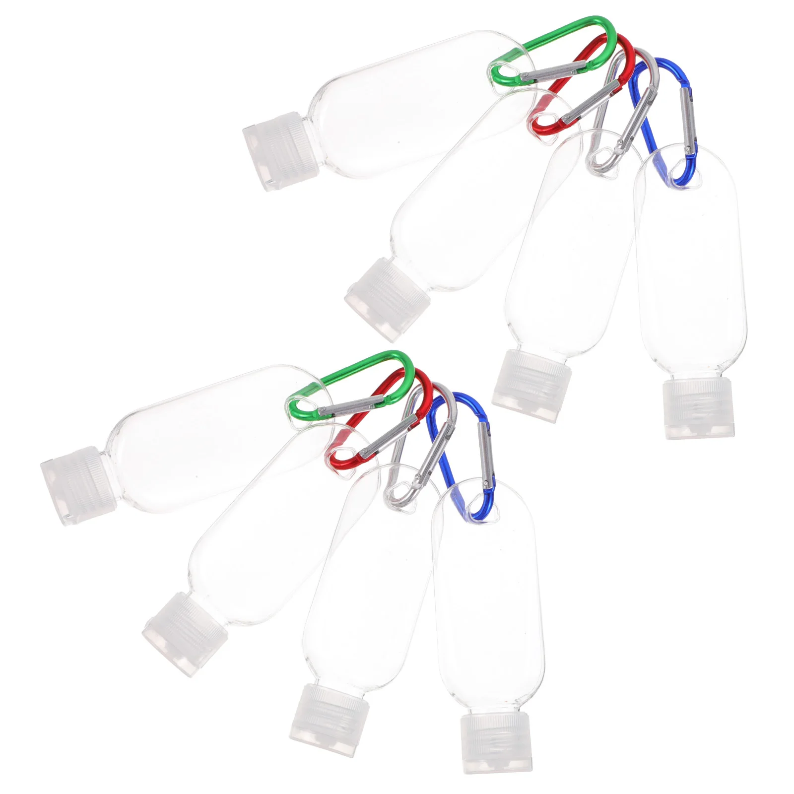 10 set Hand Bottle Refillable Travel Bottles Portable Keychain Liquid Container For Perfume Makeup Mist Sub-Packaging