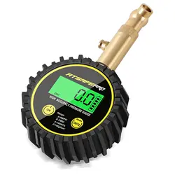 ATsafepro Digital Tyre Pressure Gauge 200PSI for Cars, Trucks, SUVs, Motorbikes, Certified ANSI B40.1 Accurate and Backlit LCD D