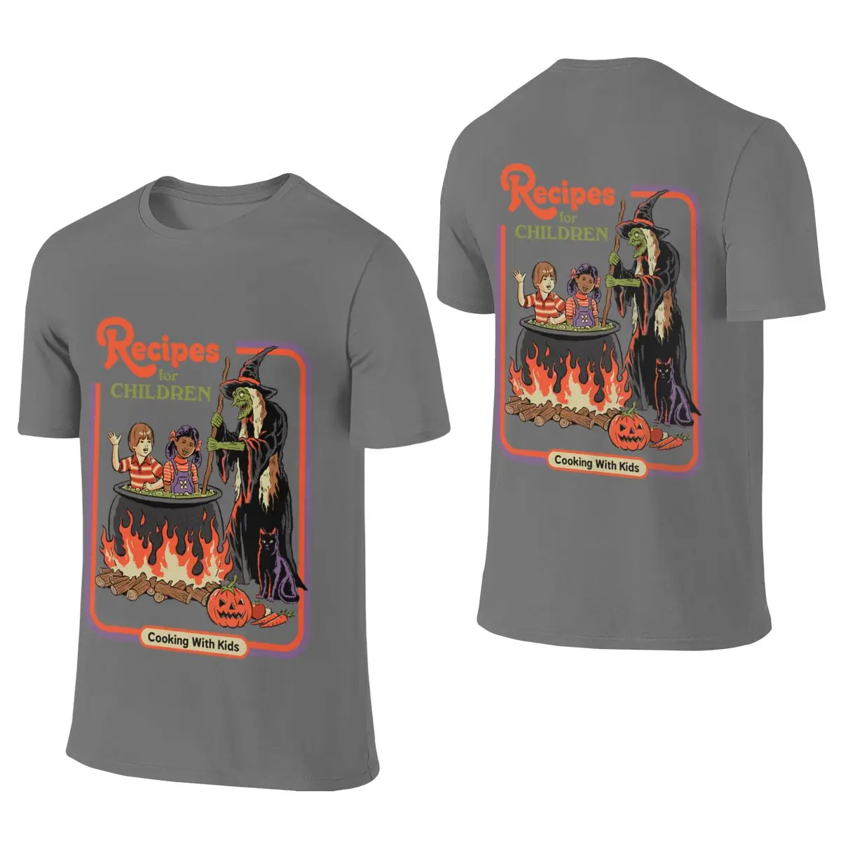 Recipes For Children Short Style Reversible T-shirt Minimalist Artistic Easy To Clean Basic Tee