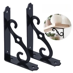 2-Pack Shelf Brackets 90 Degree Right Angle Bracket Angle Bracket 5 Inch Wall Mount Wall Bracket Storage Rack Invisible Bracket