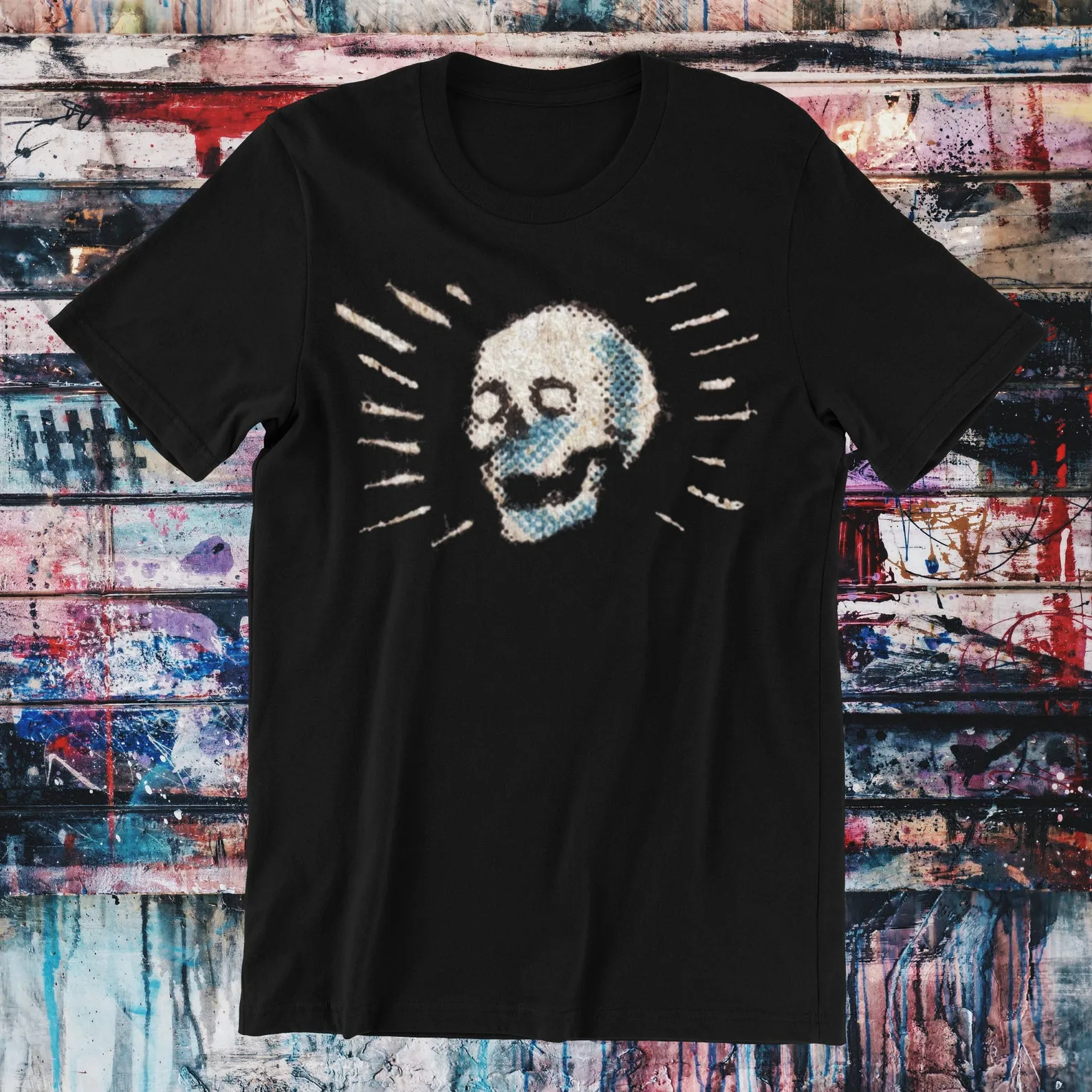 

Goth Punk Skull Tee Horror Movie Vintage Unisex Graphic Shirt