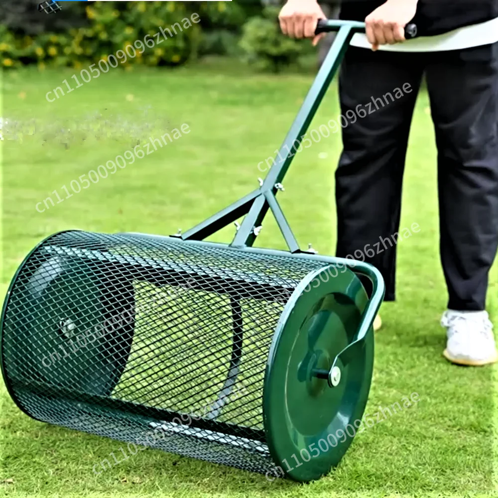 T-Handle Metal Spreader Lawn Garden Mesh Roller Spreader Split Fertilizer Spreader - view 3