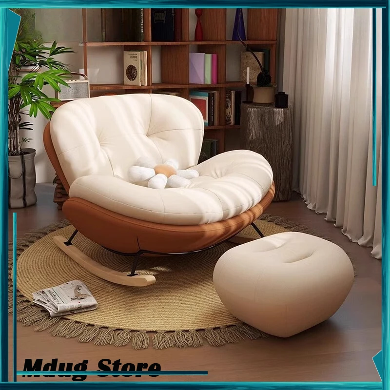 Pads Design Chairs Living Room Modern Footrest Single Back Support Chairs Comfy Rocking Muebles Para El Hogar Home Accessories