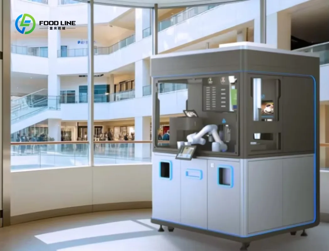 Customized Collaborative CNC Coffee Vending Machine - Six-axis Flexible AI Robot Arm, SDK & 24H Online Service