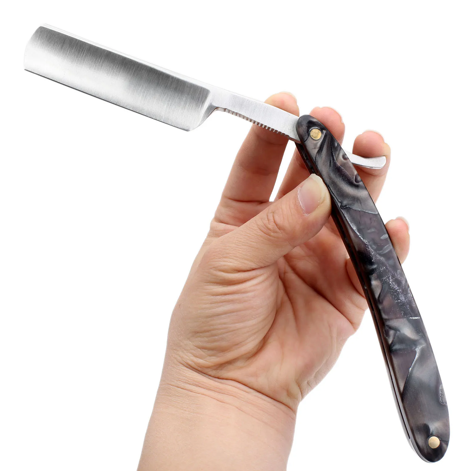 Steel Straight Blade Barber Shaving Safety Razors Folding Knife Shaver Navalha Folding Knife Barber Razor Folding Shaving Knife