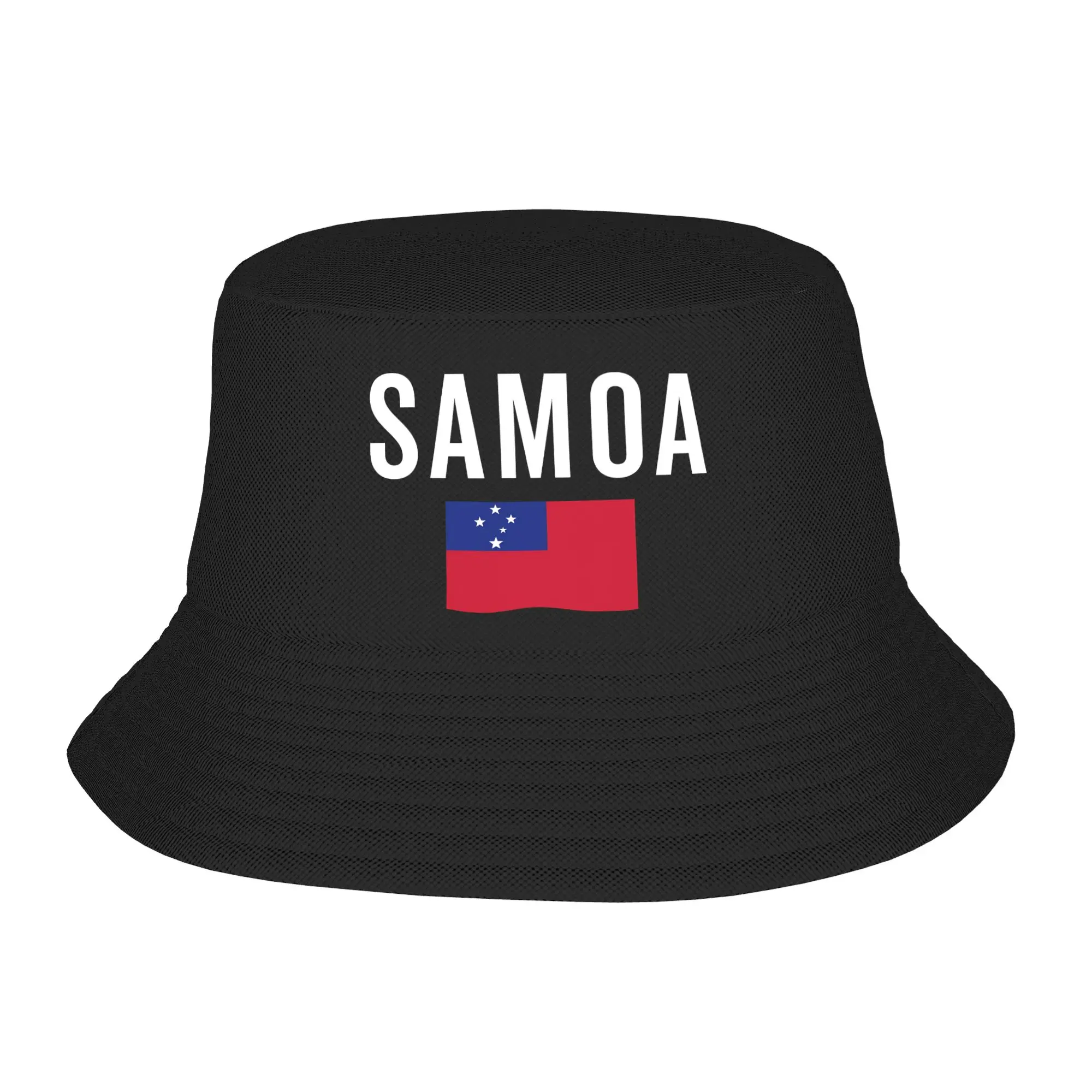 Samoa Flag Bucket Hat Summer  Fashion Fisherman Hats For Men Women Personality Travel Hiking Caps Outdoor Pattern Sunscreen Hats