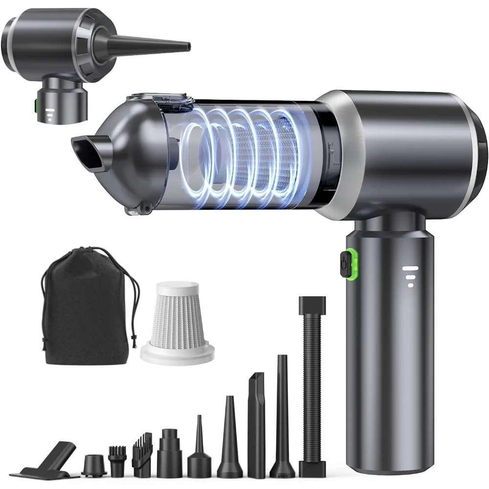 

Car Vacuum Portable Cordless, Small Handheld Vacuum Cleaner with 24000PA High Power Suction, Mini Vacuum Cordless Rechargeable w