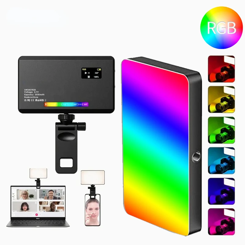 

Hot selling RGB140 fill light desktop fill light video light 26 kinds of multi-color effect lights factory