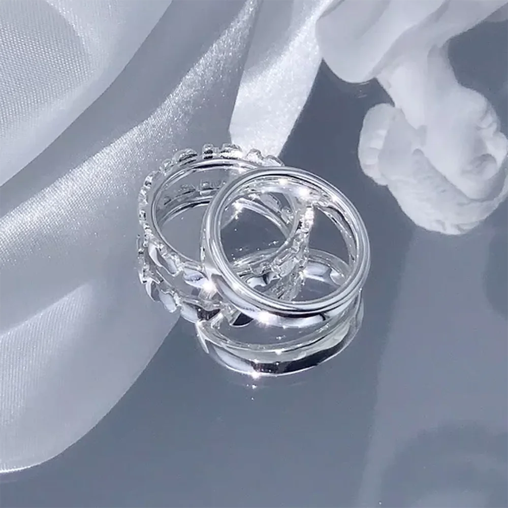

2024 100% 925 Sterling Silver High-quality Spanish Bear Pair Ring Original Fashion Jewelry Jewelry Gift