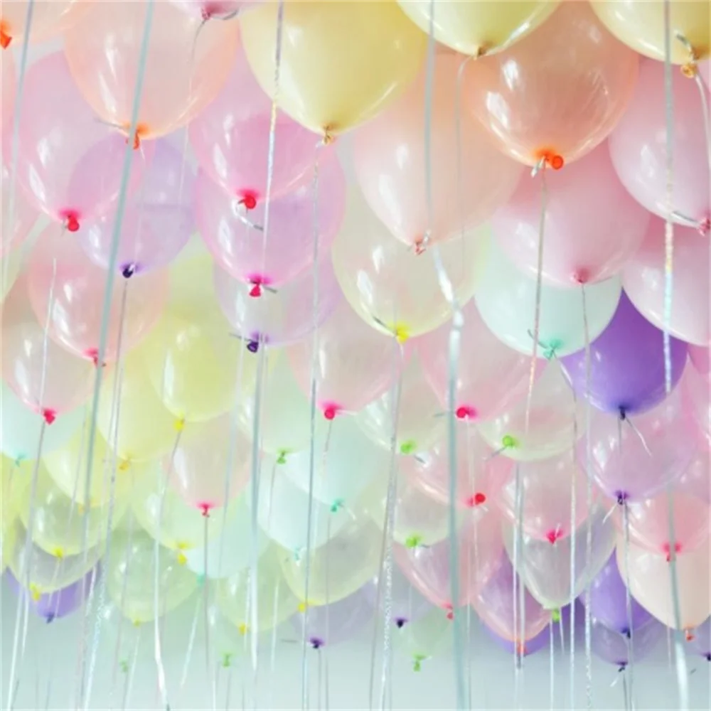 

100pcs Colorful Crystal latex Balloon 10 inch Transparent Bubble Latex Balloons Kids toys Birthday Wedding party decorations