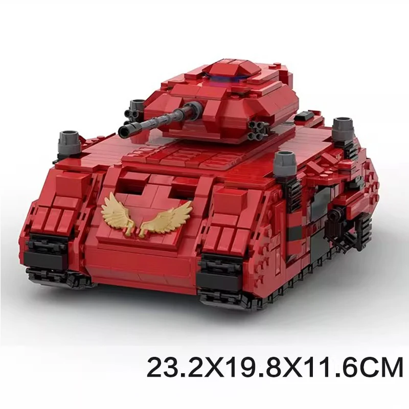 Bricklink MOC Battle Militaire Tank Land Raider Game Robot Redemptor Dreadnought Mecha Warrior Sets Bouwstenen Kid Speelgoed Gift