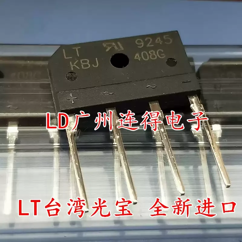 10-100pcs Taiwan Guangbao LT rectifier bridge stack KBJ408G KBJ408 4A800V LCD full bridge imported original