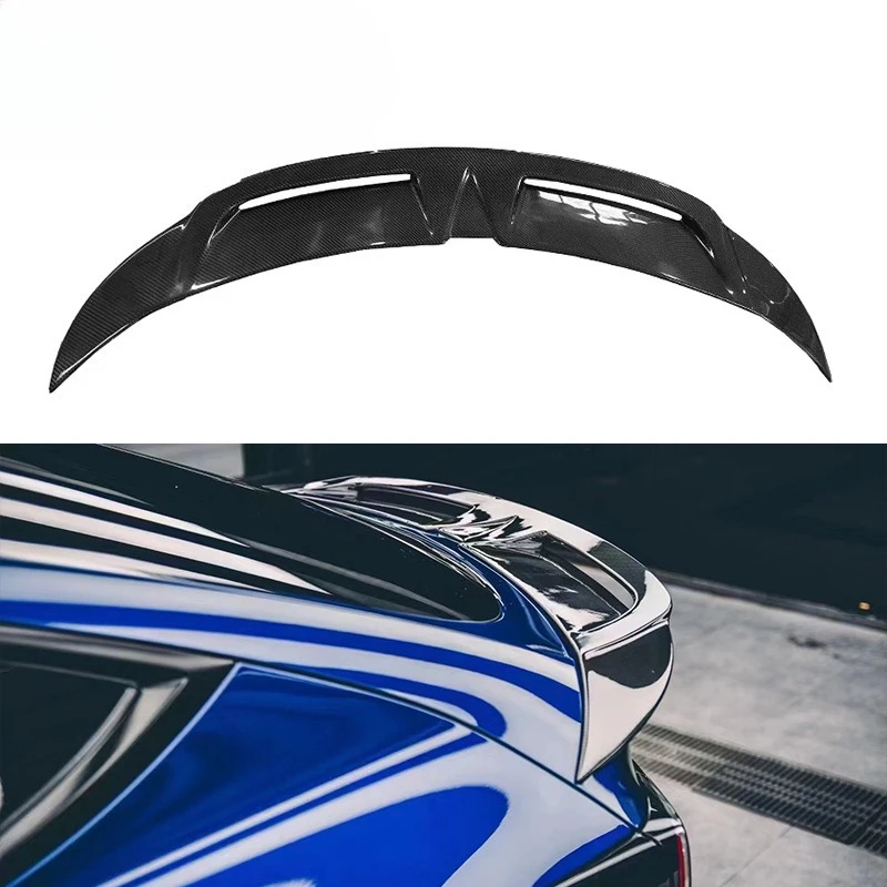 

Подходит для Tesla Model Y, полый задний спойлер из углеродного волокна с фиксированным ветровым крылом автомобиля