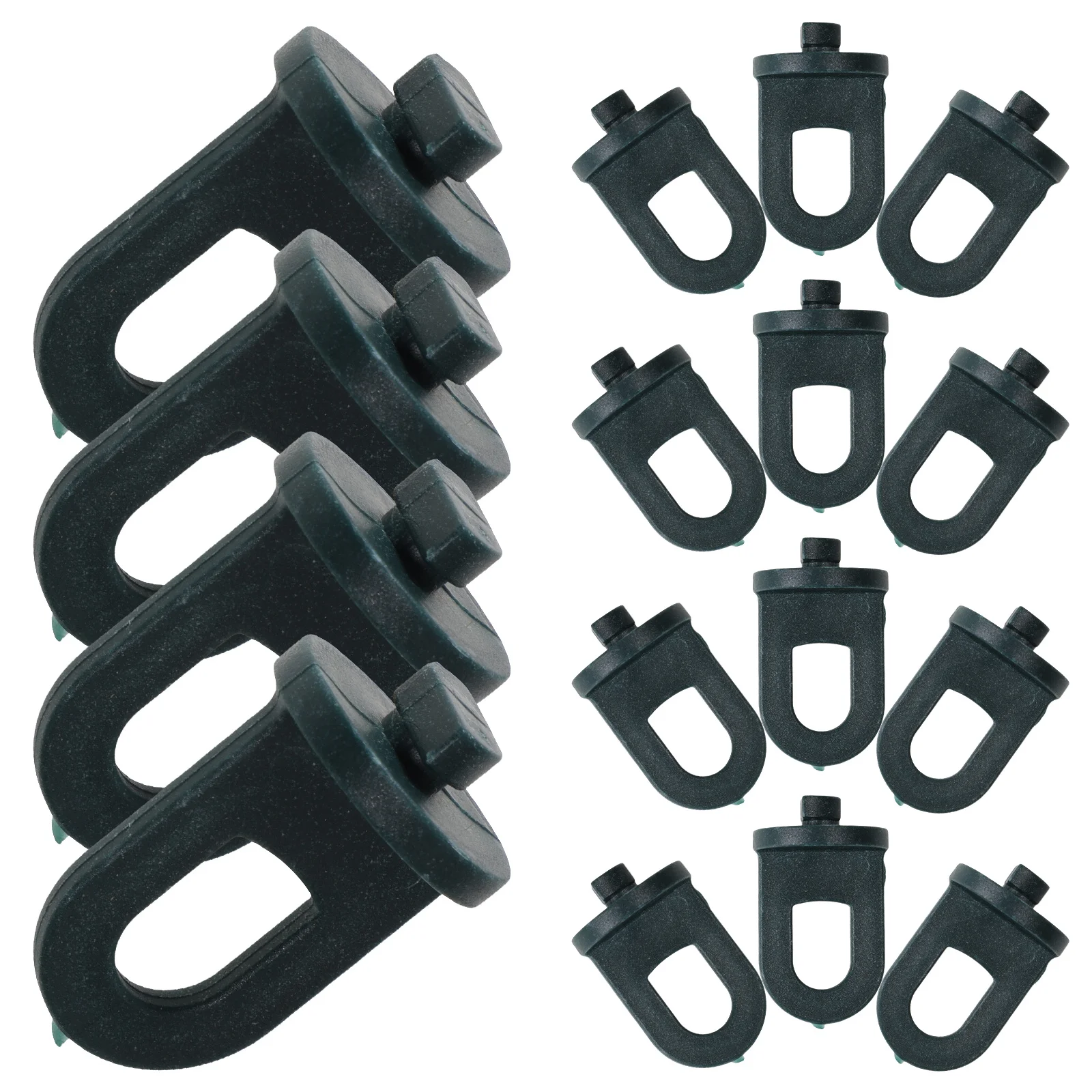 100 Uds Clips para invernadero herramienta giratoria plástico duradero fácil instalación para macetas accesorios accesorios para casa verde