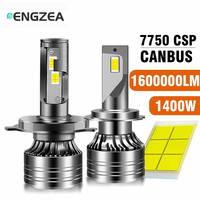 ENGZEA H7 H4 H11 LED Headlight 1600000LM 1400W High Power Canbus H1 H8 9005 HB3 9006 HB4 9012 HIR2 Lamp 6000K Car Light 12V