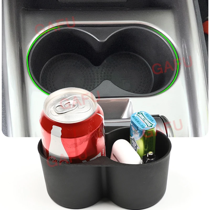 Car Cup Storage Box Rear Row Trash Can Container Tray Case Organizer for BYD Atto 2 Dolphin EV 2021-2022 Accessories Interior