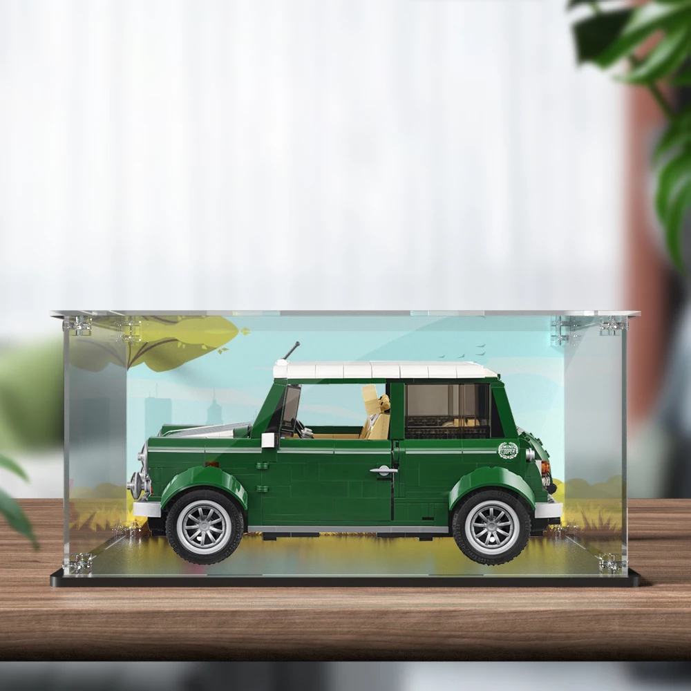 Acrylic display box for lego bricks 10242 display case for MINI Cooper building block model car dustproof clear storage box