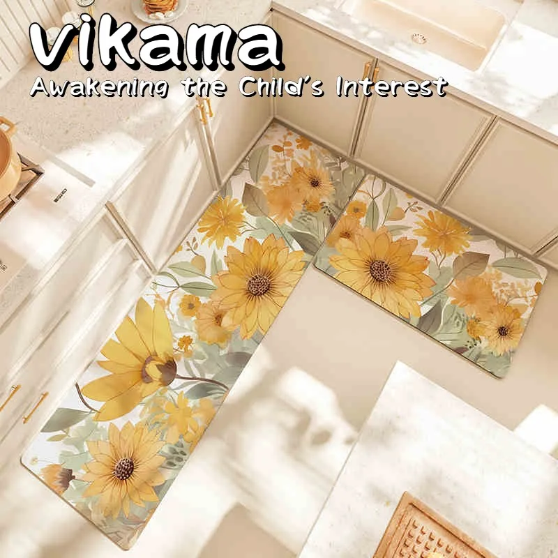 

Кожаный коврик VIKAMA с диатомовой землей подсолнечника, для кухни, нескользящий, масло/водостойкий, грязеотталкивающий My Melody