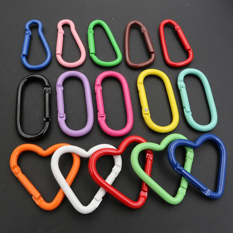 

5pcs/lot Random Colors Snap Clasp Hooks Buckle DIY Jewelry Making Accessories for Keychain Backpack Carabiner Findings