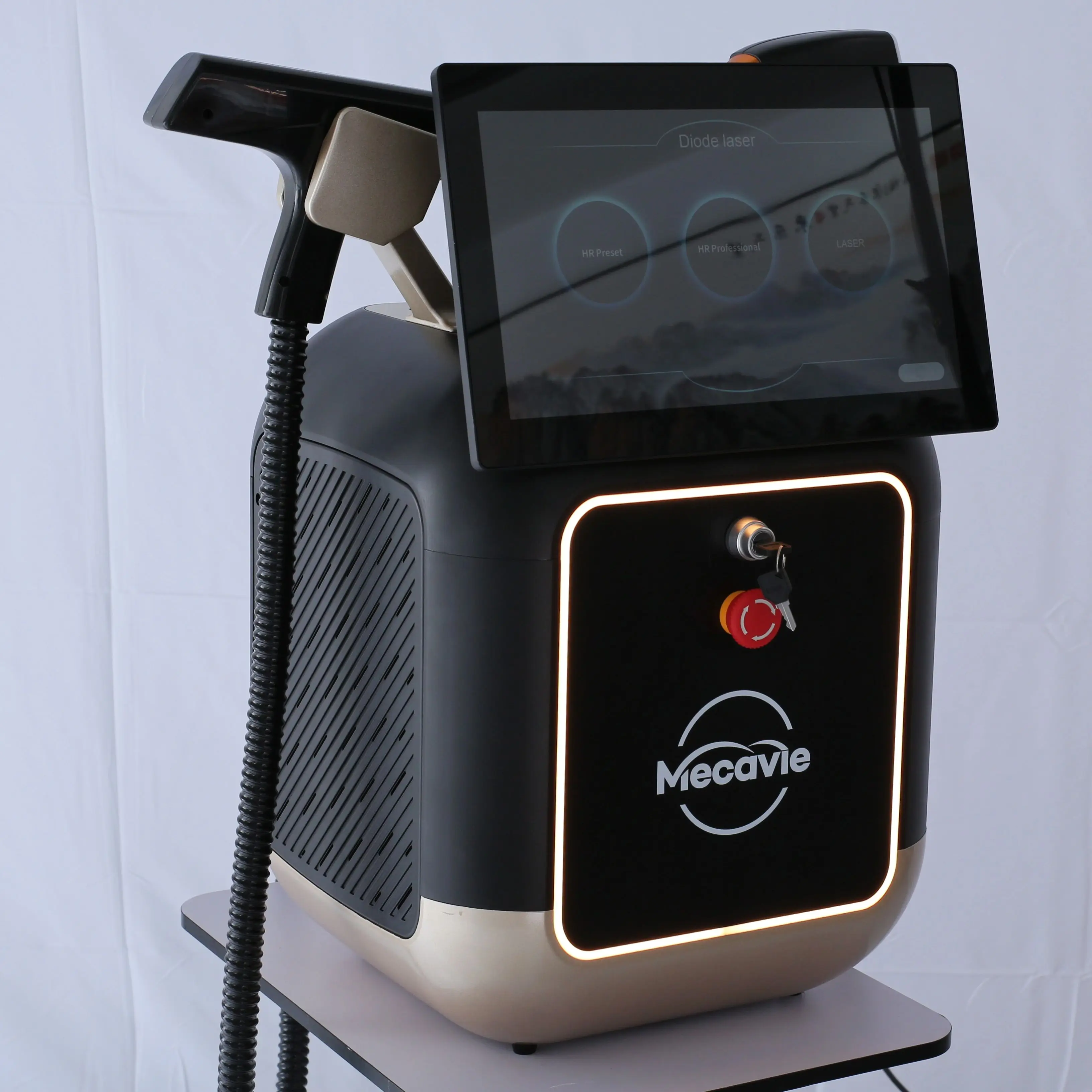 Appareil de beauté Mecavie Northern Lights 2-en-1 à laser diode et laser picoseconde 4000W, technologie FAC, 755 808 940 1064nm, épilation permanente sans douleur, élimination des pigments de tatouage, rajeunissement de la peau, équipement de peeling au carbone pour salons de beauté et cliniques.