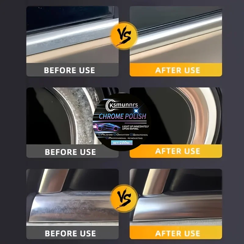 Multi-Purpose Automotive Electroplating & Polishing Wax for Aluminum Wheels & Bumpers, High-Quality Metal Refurbishment, Car