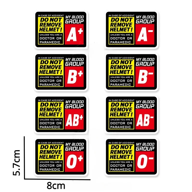 Race Car Driver Blood Type Vinyl Stickers For Motorcycle Front Fairing Helmet Fits Multiple Moto Brands Auto Moto Styling Decor