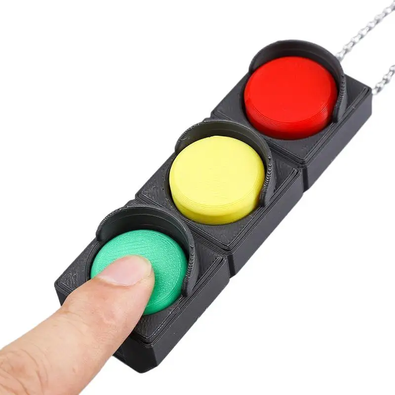 Verkehrslicht-Stressabbau-Clicker Tragbares Druck-Fidget-Spielzeug Niedliche Schreibtisch-Dekoration für Weihnachten und Neujahrsgeschenk – Detail 5